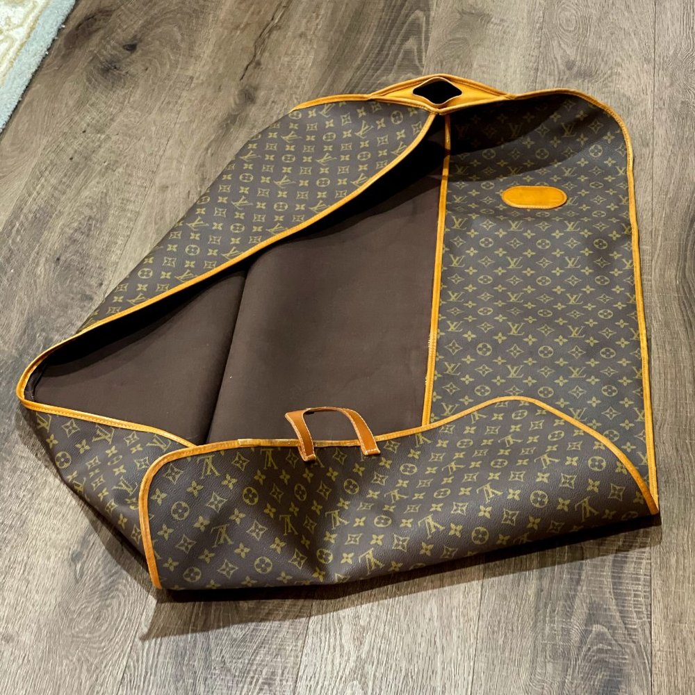 Authentic LOUIS VUITTON Vintage Monogram Garment Bag - Rare Made in USA Product